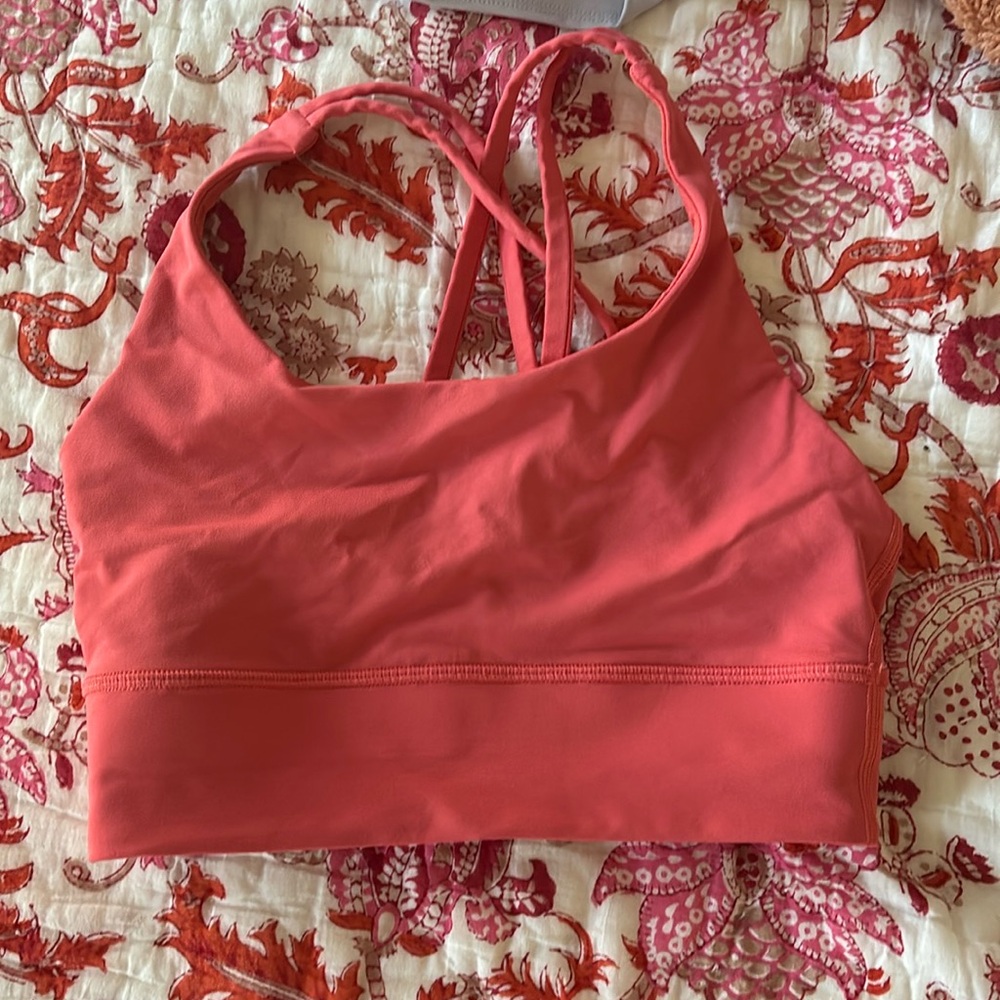Lululemon coral energy bra longline